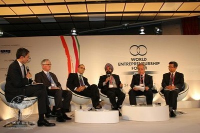 WEF 五位創始組織代表在開幕式上